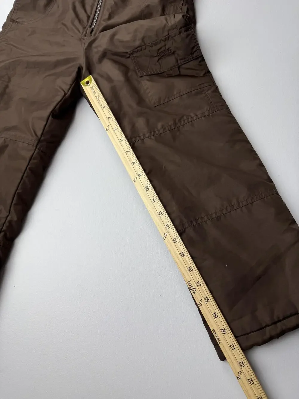 OshKosh B'gosh Snow Ski Pants Girls 8 Brown Insulated Bib Adjustable